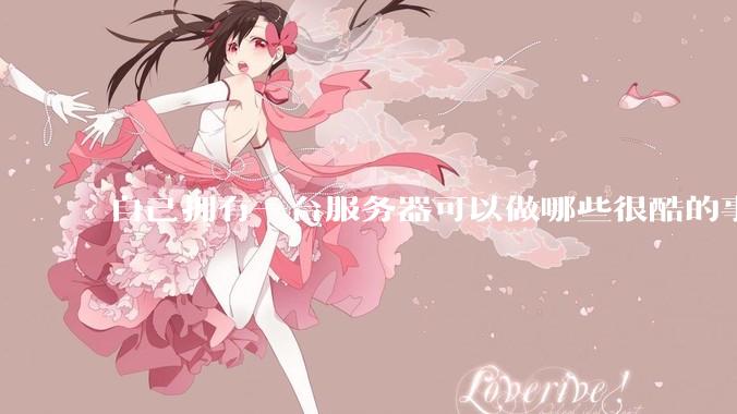 自己拥有一台服务器可以做哪些很酷的事情？