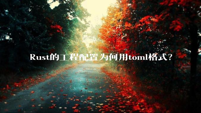 Rust的工程配置为何用toml格式？