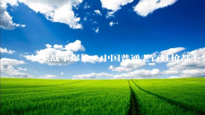 如果战争爆发，中国普通老百姓枪都不会打该怎样自卫？