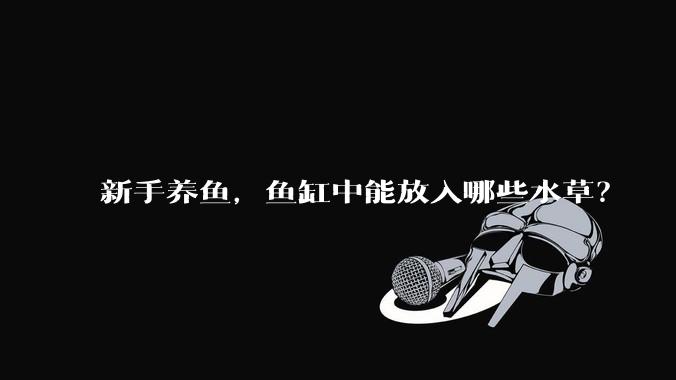新手养鱼，鱼缸中能放入哪些水草？